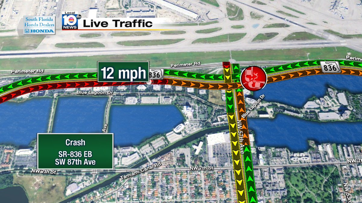 Crash on SR-836 EB at SW 87th Ave #traffic #miami https://t.co/pKRQvFhuLQ