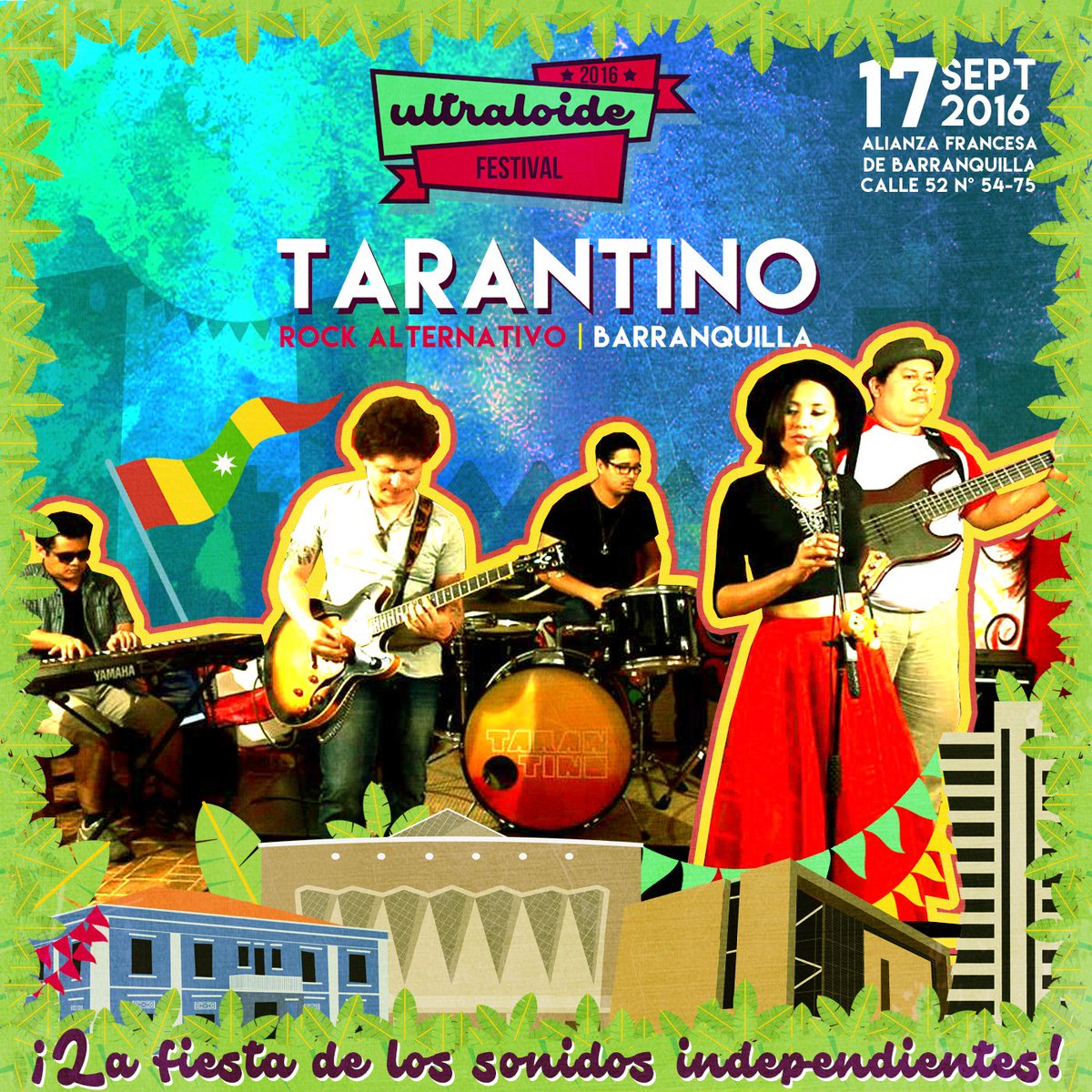 ultraloide's tweet photo. @tarantinorock23 agrupación Barranquillera, también harán parte de la fiesta de los sonidos independientes #UF2016 https://t.co/6w0bXlvG00
