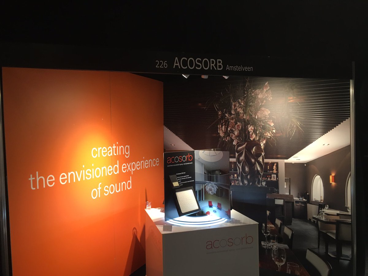 Acosorb's tweet photo. Acosorb @ Architect@Work Netherlands 2016, come visit us @ stand 226 @ATW_INTL https://t.co/unkTHo1gU5