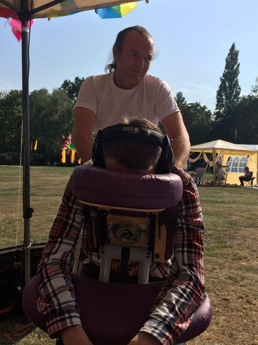urbanartistcouk's tweet photo. We are at #BeFree2016 UA's @AaronCarrington played amazing set in the sun π And even got a massage afterwards π https://t.co/kdThIMk6hh
