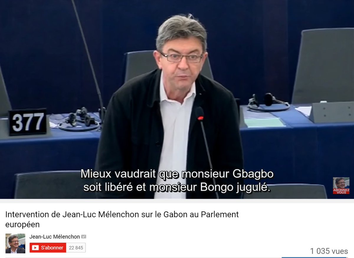 #GABON <a href="/JLMelenchon/">Jean-Luc Mélenchon</a> ne connait rien à l'histoire pol. de l'#Afrique : Jean Ping A REFUSÉ recompte des voix en #CIV !