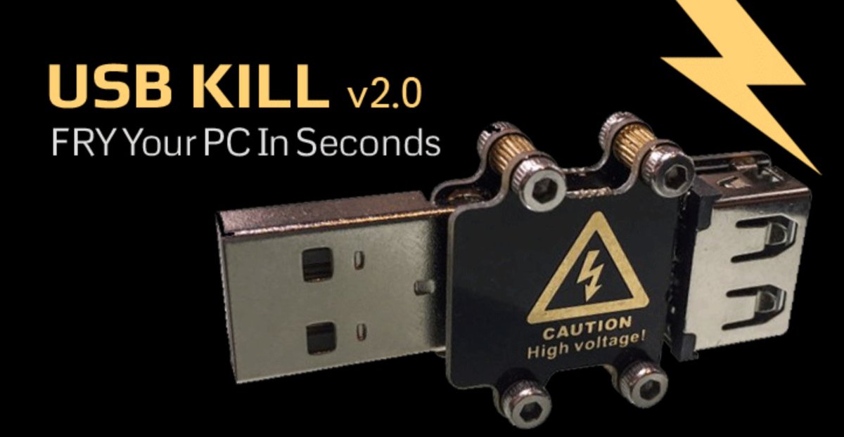 barracuda's tweet photo. Must Read! USB Kill to Destroy any Computer within Seconds -- What do you think? https://t.co/wR7LA4aTjE https://t.co/6ZI01GZtLj