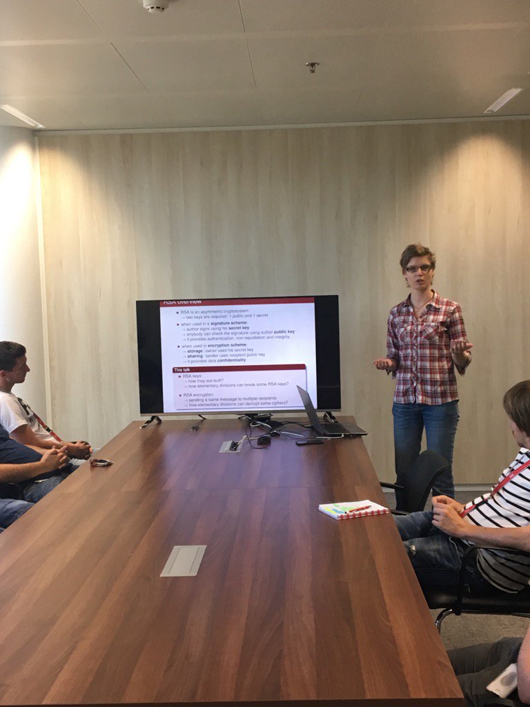 DoclerLabs's tweet photo. Our #ITSec expert talks about #Cryptography "RSA: but the door was lockedโ. #rsakeys #pgp #cybersecurity #itsecurity https://t.co/cTLIal1n3d