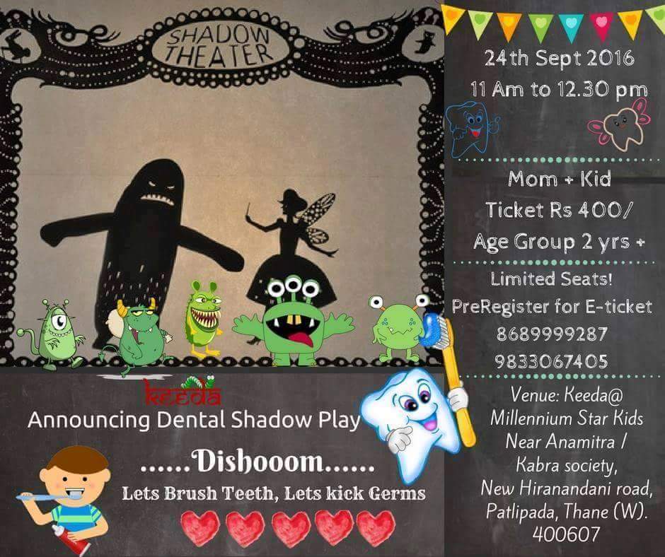 trinitybizz's tweet photo. #DhishoomDhishoom Shadow Play story of Toothistan to understand the importance of brushing and avoiding junk food. https://t.co/EAdc2fl9Ot