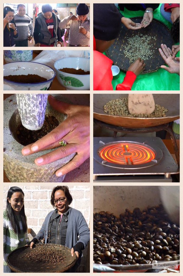 AromaCafes's tweet photo. #CulturaDelCafé: Nos encanta la foto de @poLL3nThinn mostrando el proceso del #café: tostado, molienda y cata ☕️ https://t.co/7dVUNtfoaZ