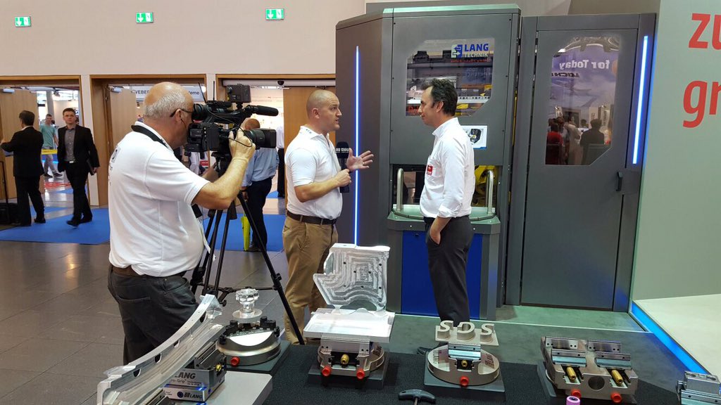Lang Technik Mtdonline Stopped By The Langtechnik Booth Video Coming Soon Thameworkholding Automation Cnc Manufacturing