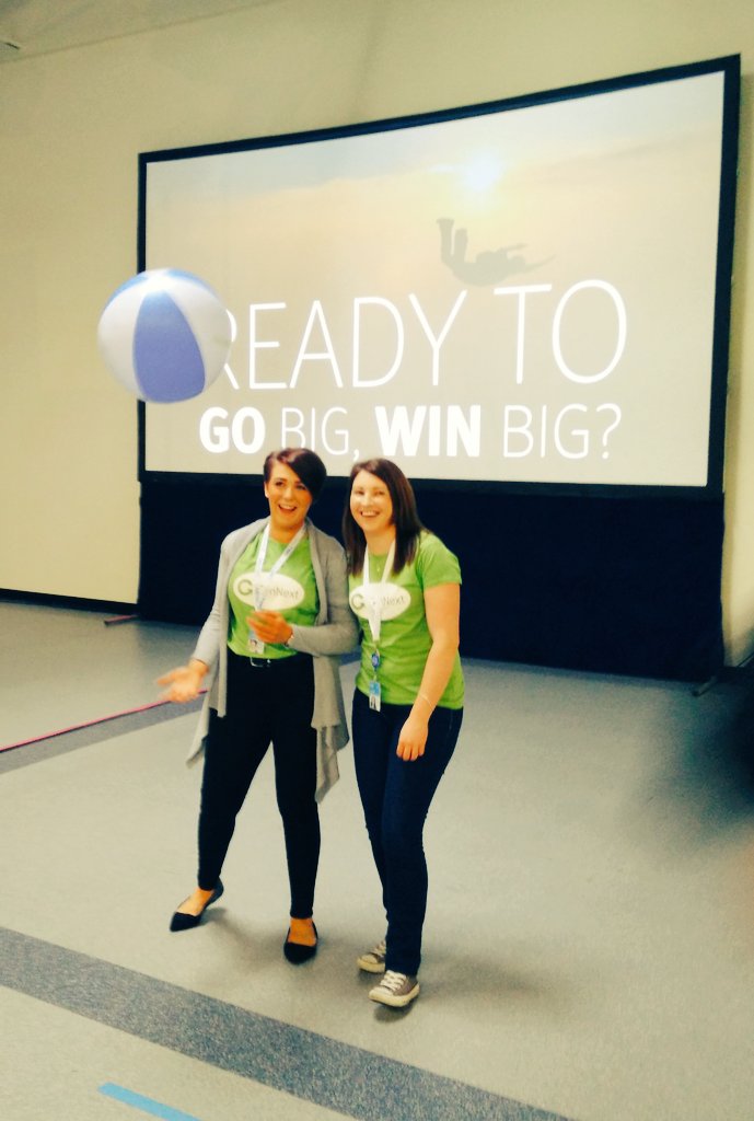 DebraADono's tweet photo. #GoBigWinBig #GenNext having fun at Day 1 celebrations in Cork.  #IWork4Dell @Joanne7893 https://t.co/S8NkGjM71U