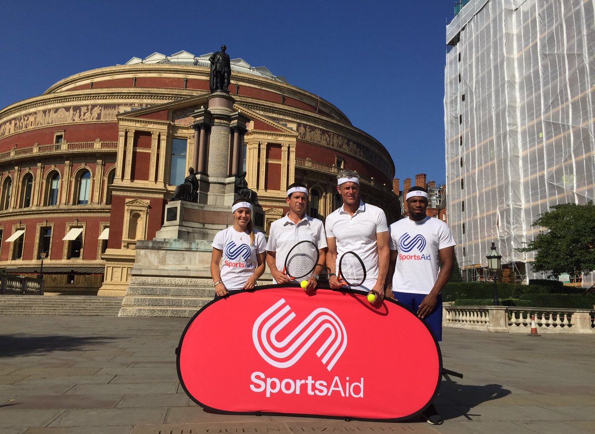 SportsAid proudly launched its partnership with @ChampionsTennis 🎾 today @RoyalAlbertHall: bit.ly/2cWUCts