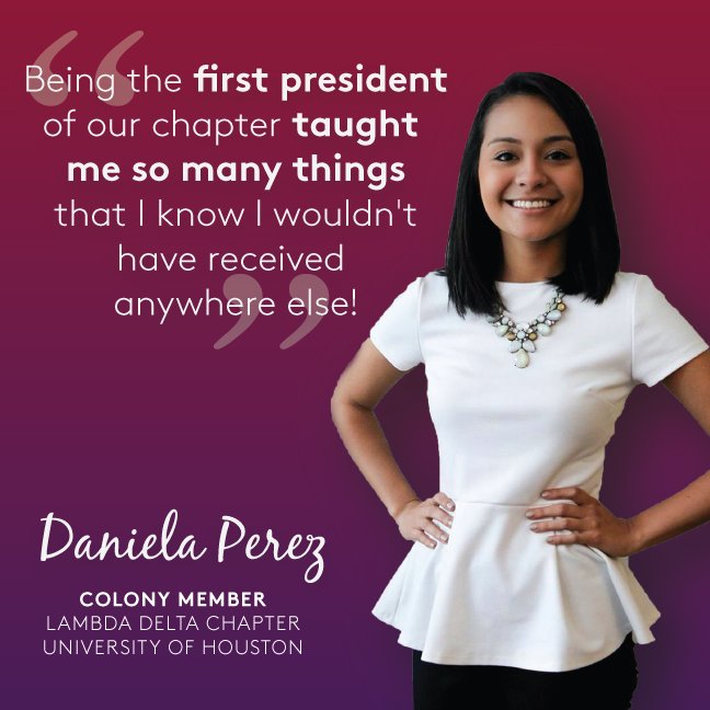Last up for our colony features is Daniela. Serving as the colony's first president was a great experience!