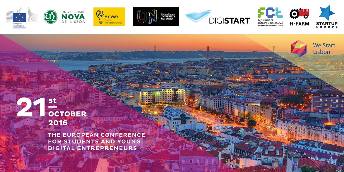 My_WayProject's tweet photo. Calling all #students! Join us for We Start Lisbon on 21st Oct! #Yentrepreneur #StartupEU https://t.co/RuFtEA1HAA https://t.co/i0Ezvm6FfG