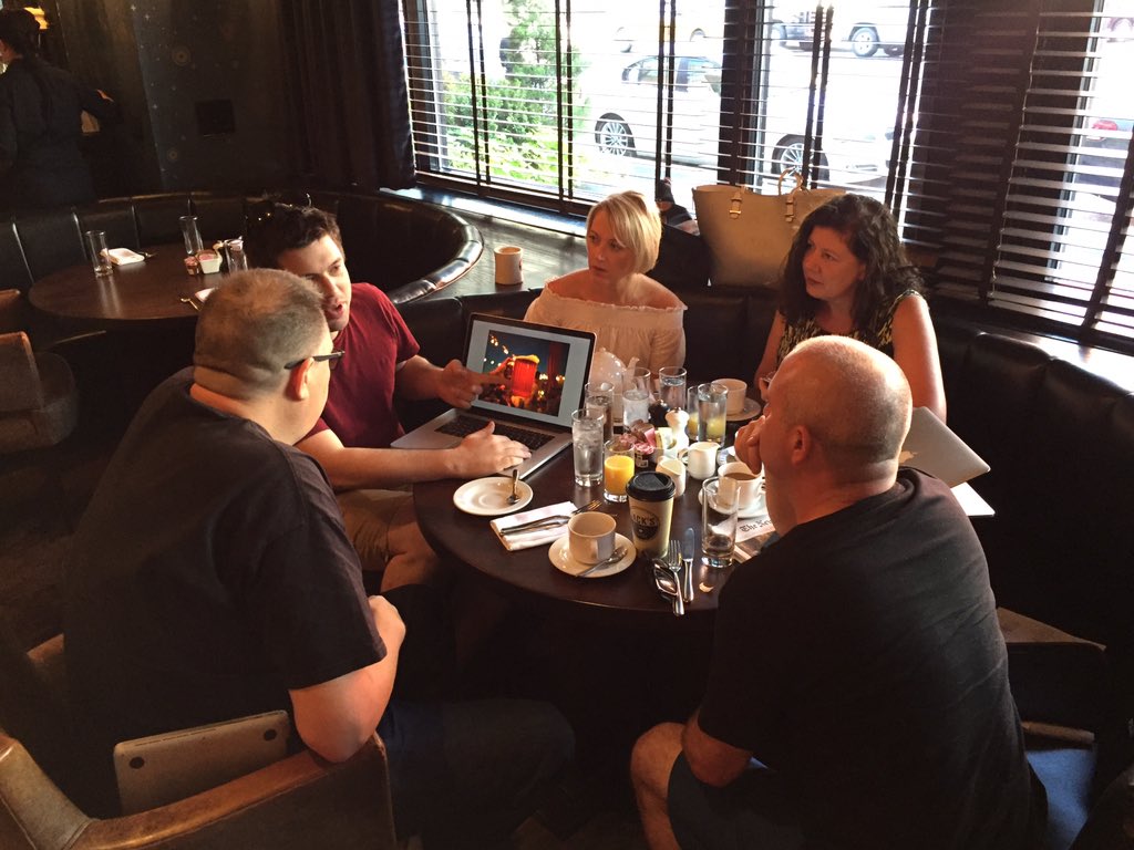 Good morning from the city that never sleeps #breakfastmeeting #shoot #filming #agencylife #coffee #NYC #USA