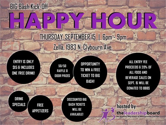 BBBSChi's tweet photo. Join us TOMORROW from 6-9pm for a BIG Bash Kick-Off Happy Hour @Zella_Chicago - RSVP at https://t.co/38VvFFEZc3 https://t.co/RAURg8nV4C