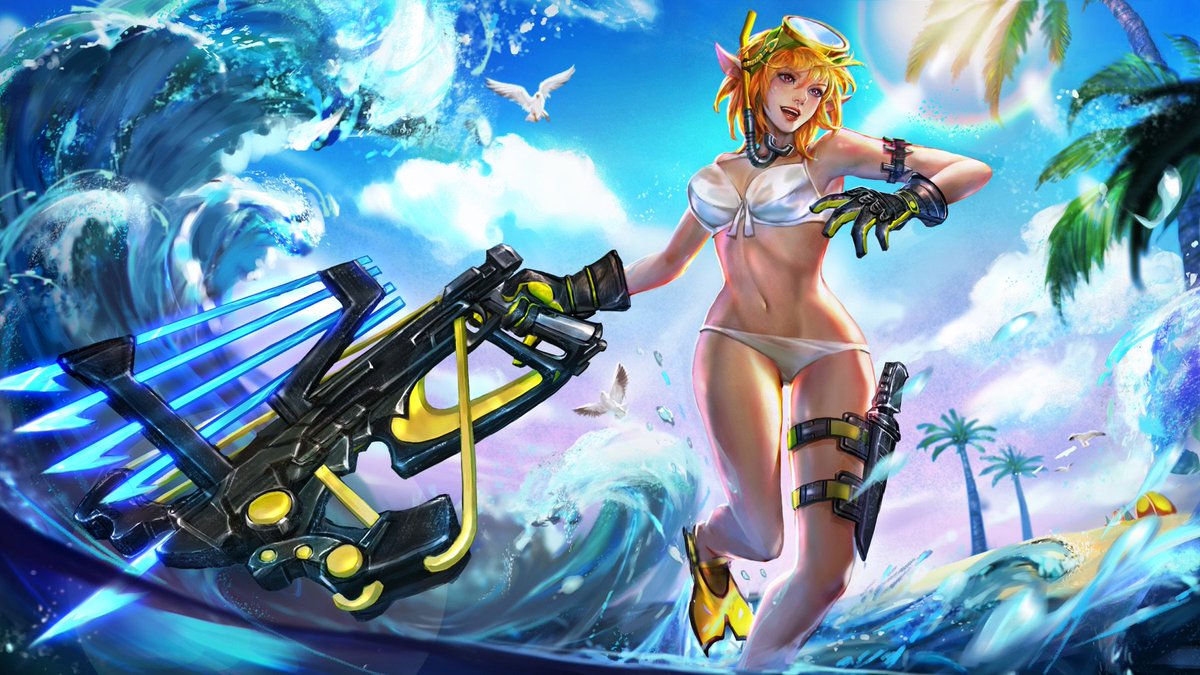 vainglory's tweet photo. ☀️SUMMER PARTY SKINS EXTENDED☀️

Still need some time? Summer Party skins will be available to 🔓 until Sept 27! https://t.co/mp0xZYFAi4