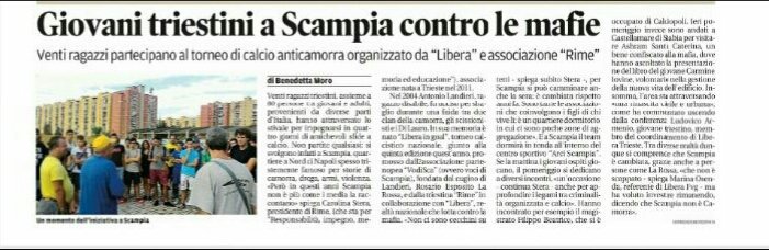 Libera_Trieste's tweet photo. Oggi @il_piccolo parla di @LiberaInGoal! https://t.co/jOLQ8Gmh73