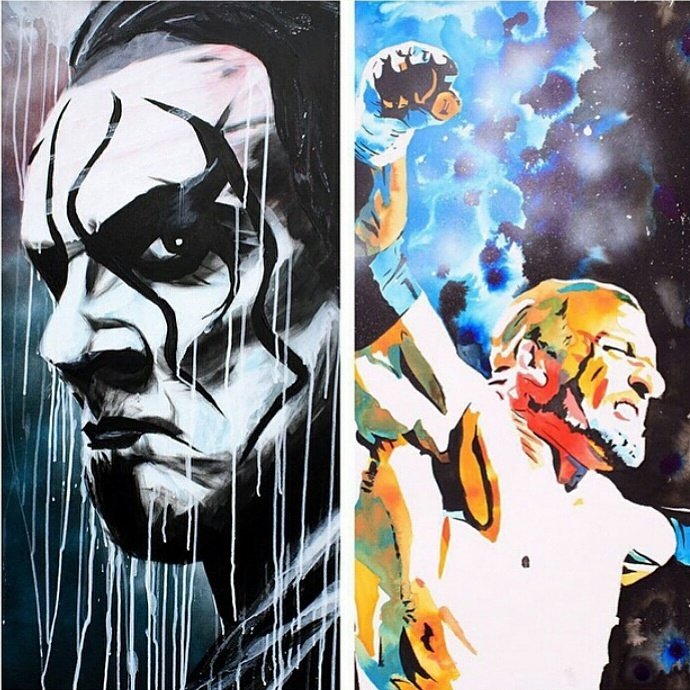 ISUPlEXCITYx's tweet photo. #STING 
#TripleH https://t.co/rbtrx3VYzx