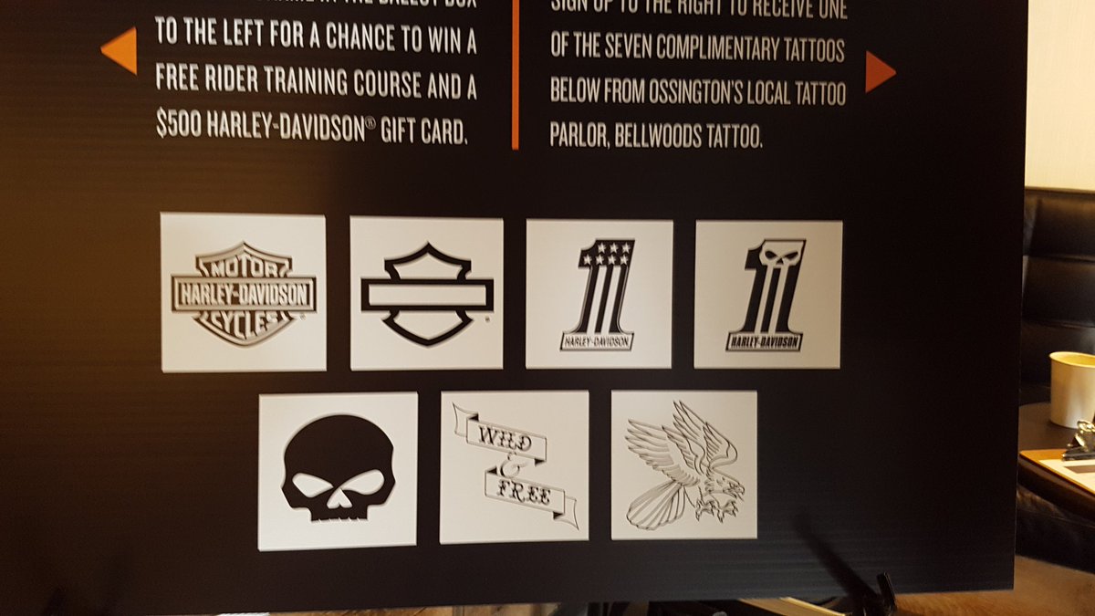 Indie88Toronto's tweet photo. Free tattoos up for grabs today at #HDcafe on Ossington by Bellwoods Tattoo. Spots filling up quick! @HarleyCanada https://t.co/5E5jI8qqFT