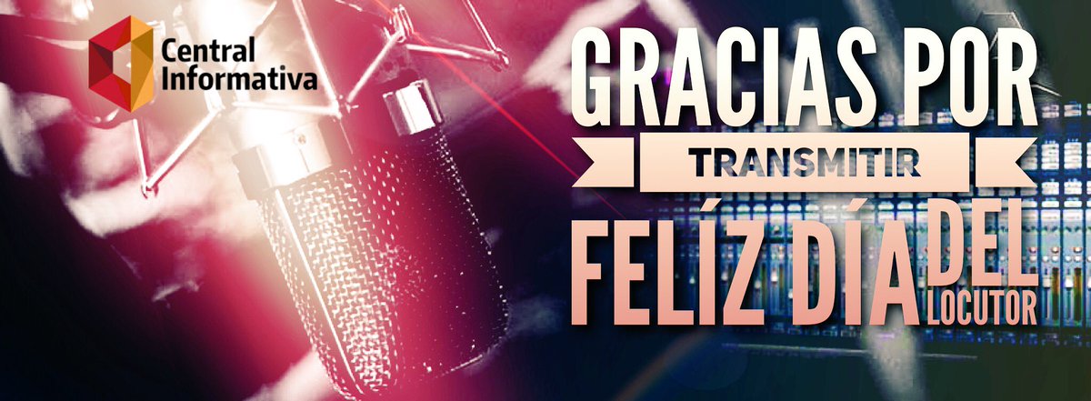 #DiaDelLocutor muchas felicidades a todos los que con su voz nos informan,entretienen y emocionan día a día.