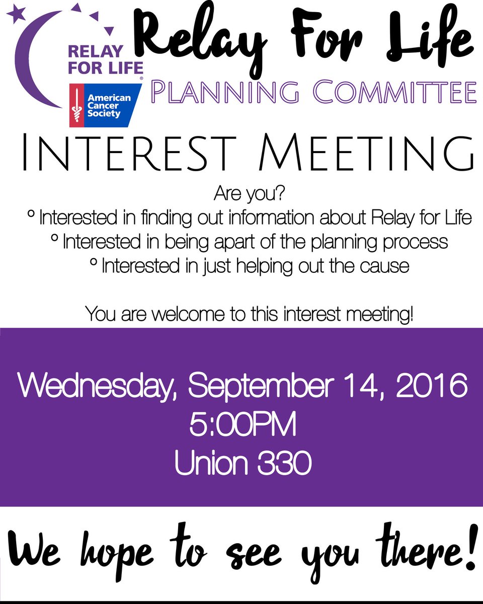 Make sure you stop by TODAY at our Interest Meeting! Can't wait to see you there!