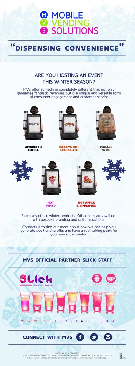 WeAreMVS's tweet photo. Conveniently dispensing your choice of #winterwarmers throughout the festival season! #queuebusters #winterevents https://t.co/3yZmNVKWLT
