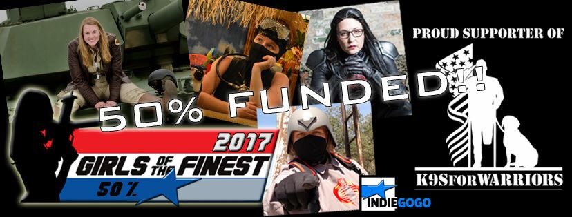GirlsOTFinest's tweet photo. Final push countdown! Get your perks while you can! Link in bio #k9sforwarriors #charity #military #dogrescue https://t.co/u69CysFVZS