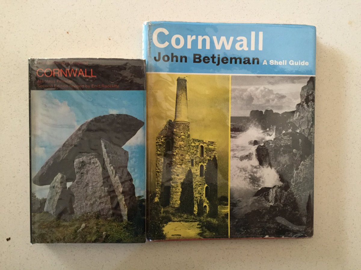 In Cornwall for the week, seems only right that I bring Pevsner &amp; Betjeman along.