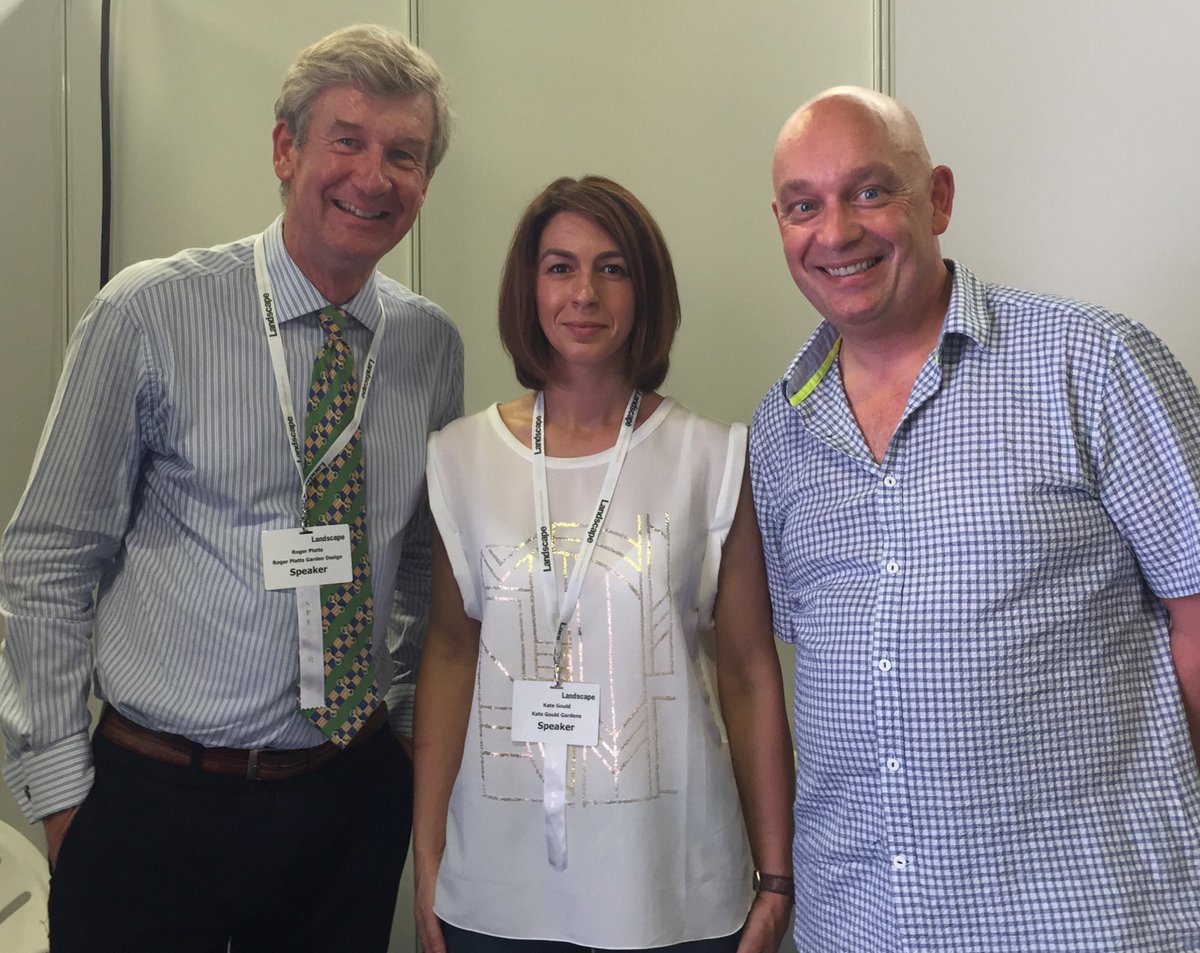 KateGouldGarden's tweet photo. @LandscapeEvent @FisherTomlin @RogerPlatts thanks for making speaking fun &amp; thanks for asking! #hotscreen https://t.co/0nghyUgQB7