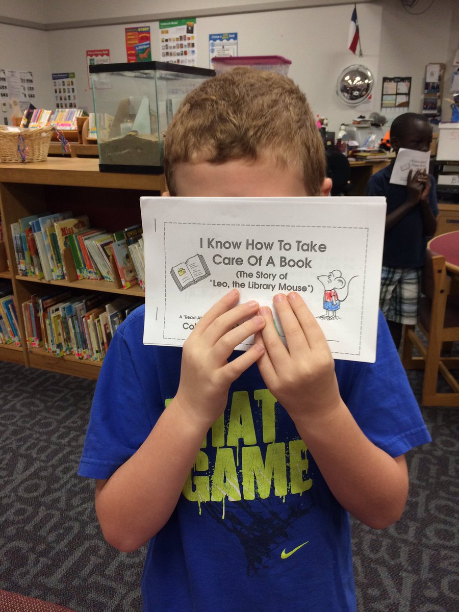 BTELibrarian's tweet photo. @BTENews 1st graders being illustrators and learning about book care  #ManorISD https://t.co/m3d4UguDNa