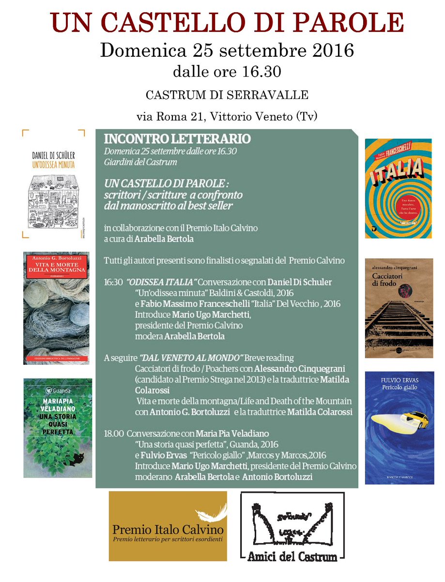 BeaAry's tweet photo. #SerravalleSlow
"Un Castello di Parole"
@mveladiano 
#fulvioervas
@FMFranceschelli 
@DiSchuler 
@AmicidelCastrum https://t.co/X0iX5500J2