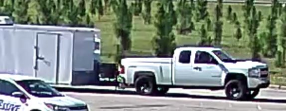 fayobserver's tweet photo. Stolen trailer alert: Video at the Food Lion on Clinton Rd show the trailer being pulled https://t.co/b5Jlig1iJT https://t.co/FrmNzBifZu