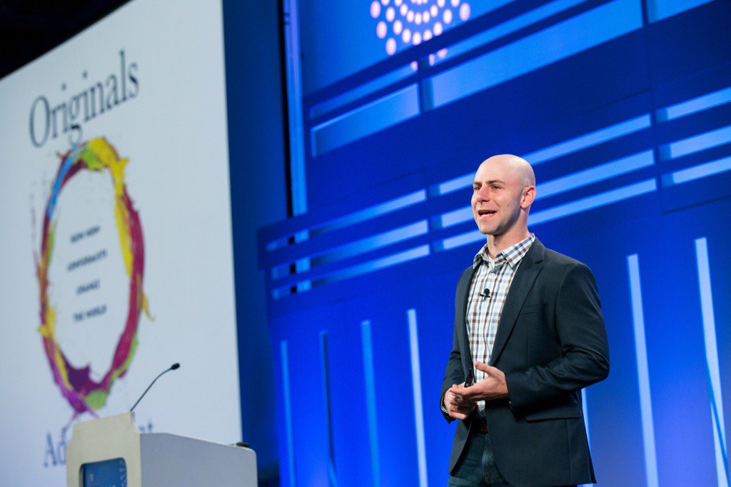 MFinancialGroup's tweet photo. "Take a new idea and build a bridge to something familiar." @AdamMGrant at #2016MM photocred: @LILAPHOTO https://t.co/LWa0w04PIz
