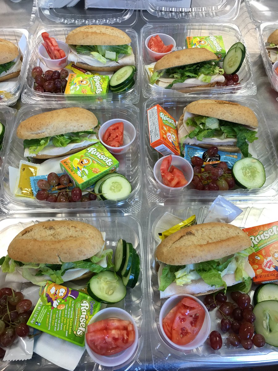 ccscafeteria's tweet photo. West Elementary preparing Grab-n-Go Turkey sub sandwiches for lunch with love! https://t.co/shxd8lklf9