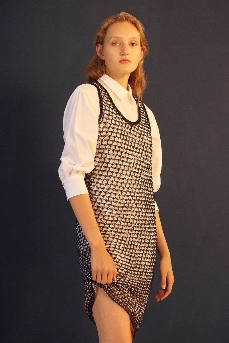 VogueRunway's tweet photo. .@suno made clothes for living in this season. View the full collection here: https://t.co/rbb57F2n8o #NYFW https://t.co/23ffl9D9kc