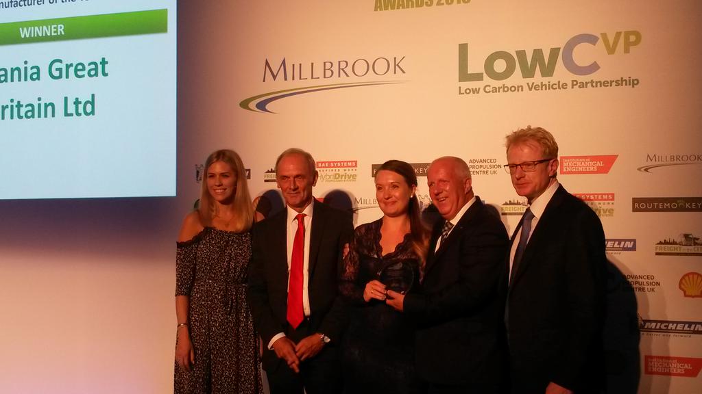 RTM_Laura's tweet photo. Congrats to @ScaniaUK for winning the Low Carbon Heavy Duty Vehicle Manufacturer Award at #LowCVPchamps https://t.co/kCNwFyz7uN