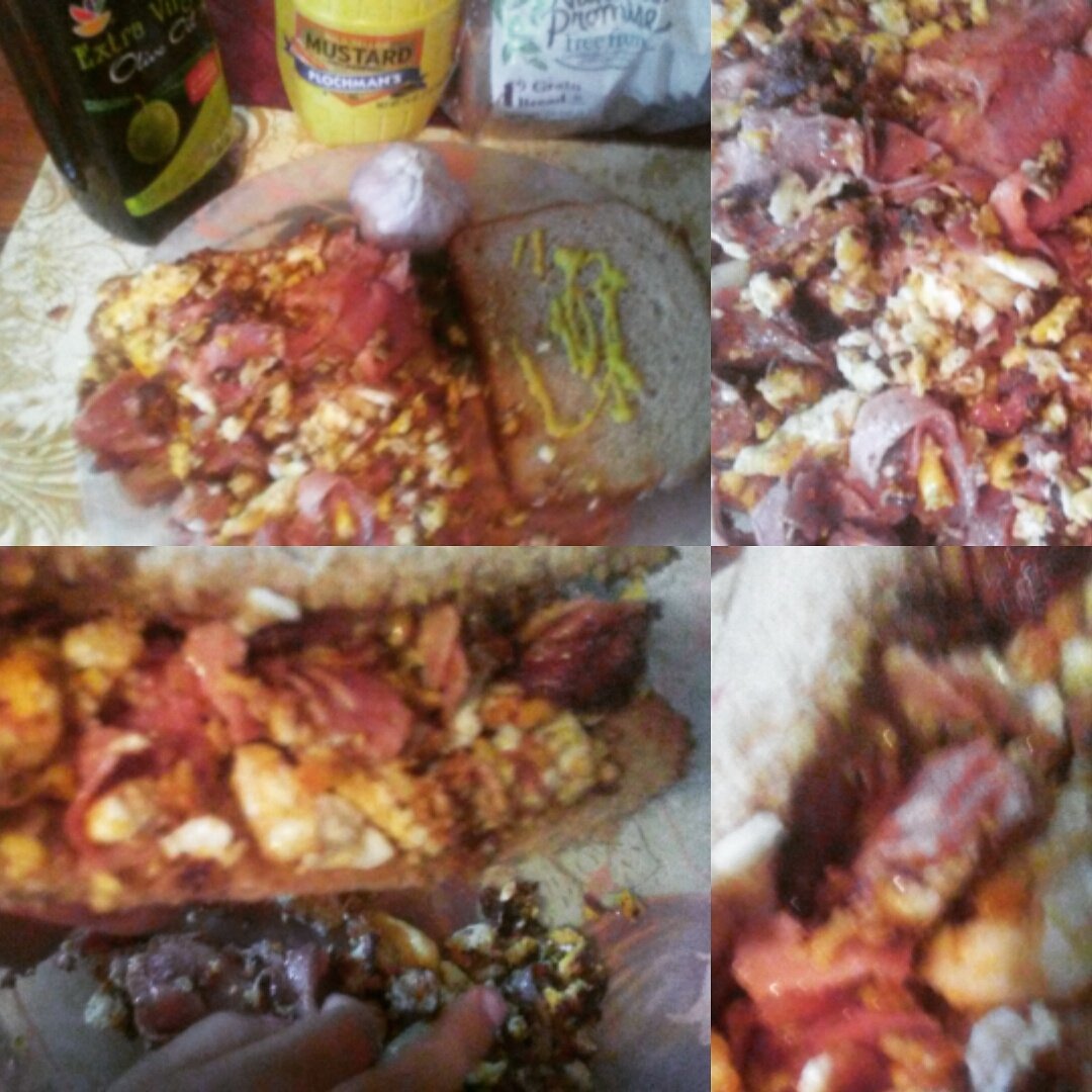 DoreneShaver's tweet photo. Umm. So #delichious umm ๐#turkeypastrami on #9grainbread n #eggncheese n #mustard umm ๐๐ https://t.co/ERzjiEuqZR