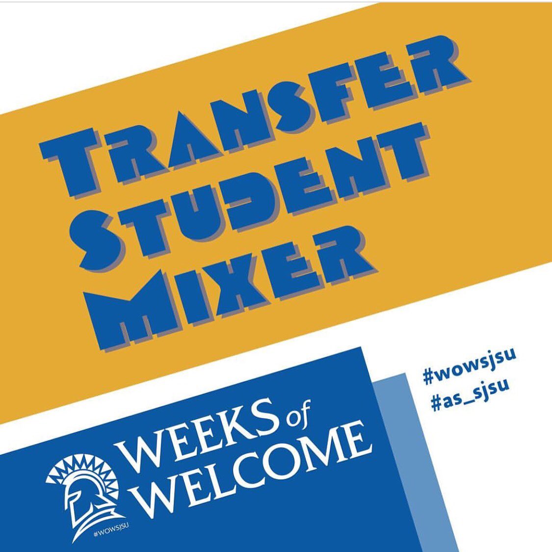 wowsjsu's tweet photo. TODAY from 4-6pm at the @ASsjsu Rec Lawn! Drop by and learn what resources @sjsu has to offer you! #wowsjsu #sjsu https://t.co/xJhxyOHDUy