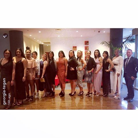 NZRugbyLeague's tweet photo. Kiwi Ferns dressed up for RLPA Awards in Sydney, congrats to NZ Women's Player of  Year Georgia Hale #KFerns #Proud https://t.co/JDCgAxmpt9