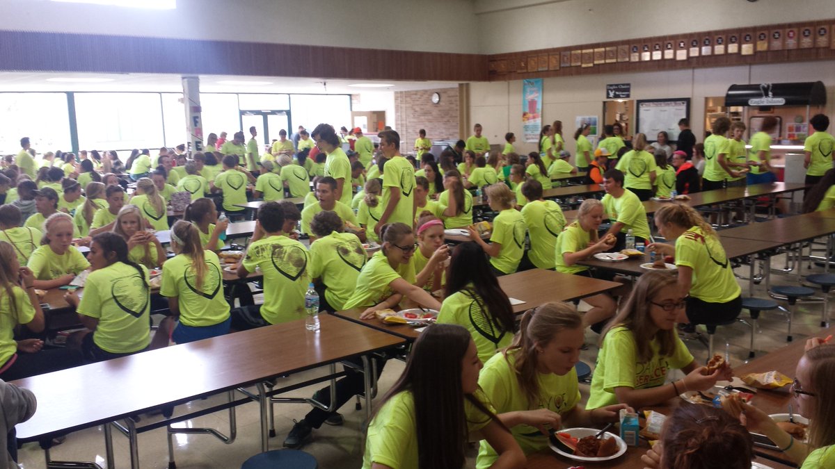 What can a sea of yellow do?  Turns out a tremendous amount with enthusiasm and spirit.  Great day, SPHS!