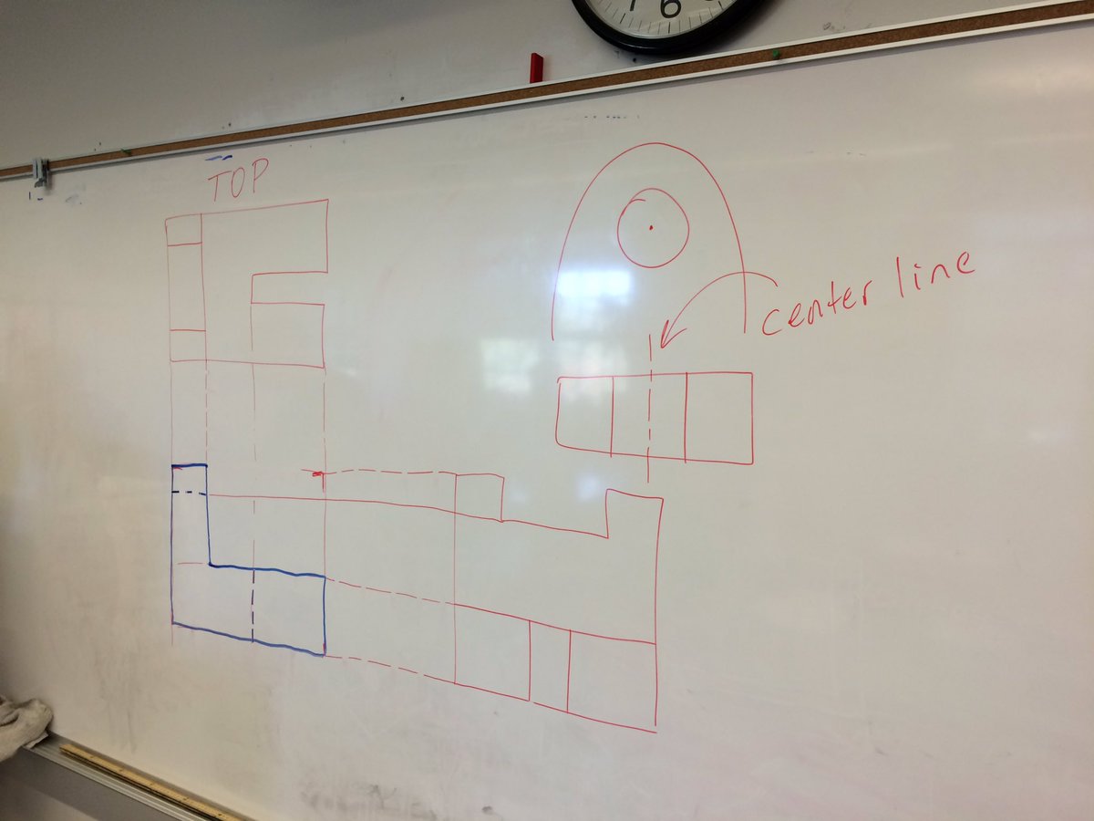 LusherPLTW's tweet photo. #pltw IED worked on multi view sketches today. Top front side! #hiddenlines https://t.co/6KSGXGgrVe