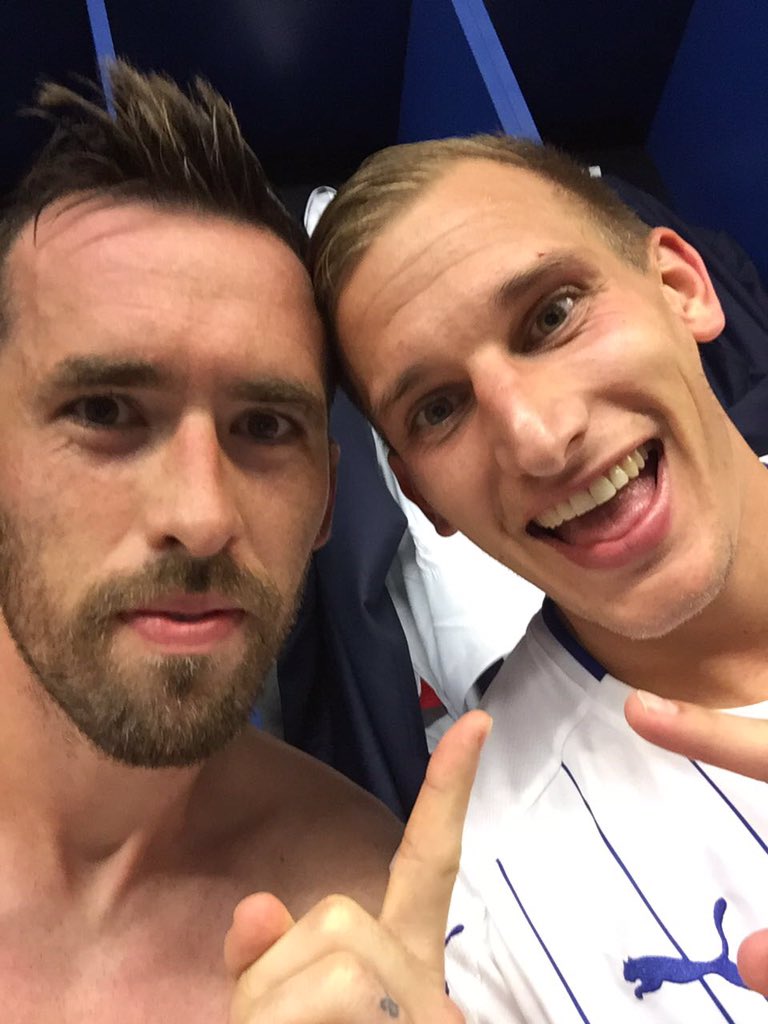 FuchsOfficial's tweet photo. We have arrived in the @ChampionsLeague ! Congratulations to Marc on his goal! #ForeverFearless @LCFC ⚽️ https://t.co/TtECi0t6PD
