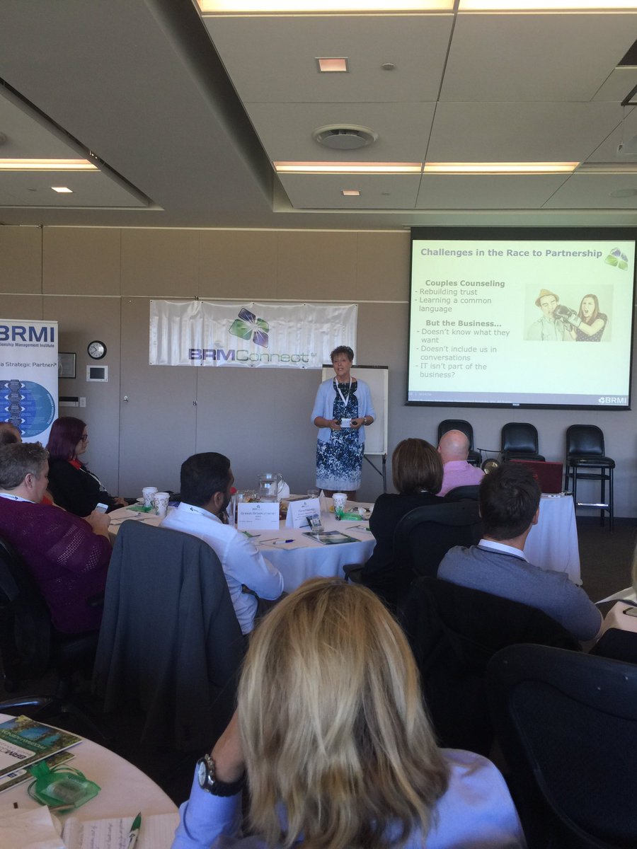 Great presentation on the power of partnerships. #brmconnect