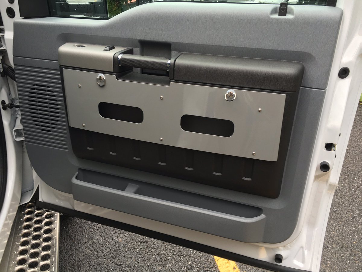 A great idea from <a href="/DemersAmbulance/">Demers Ambulances</a> glove holders built into Ford F Series doors! #ambulance #ems #ambguru