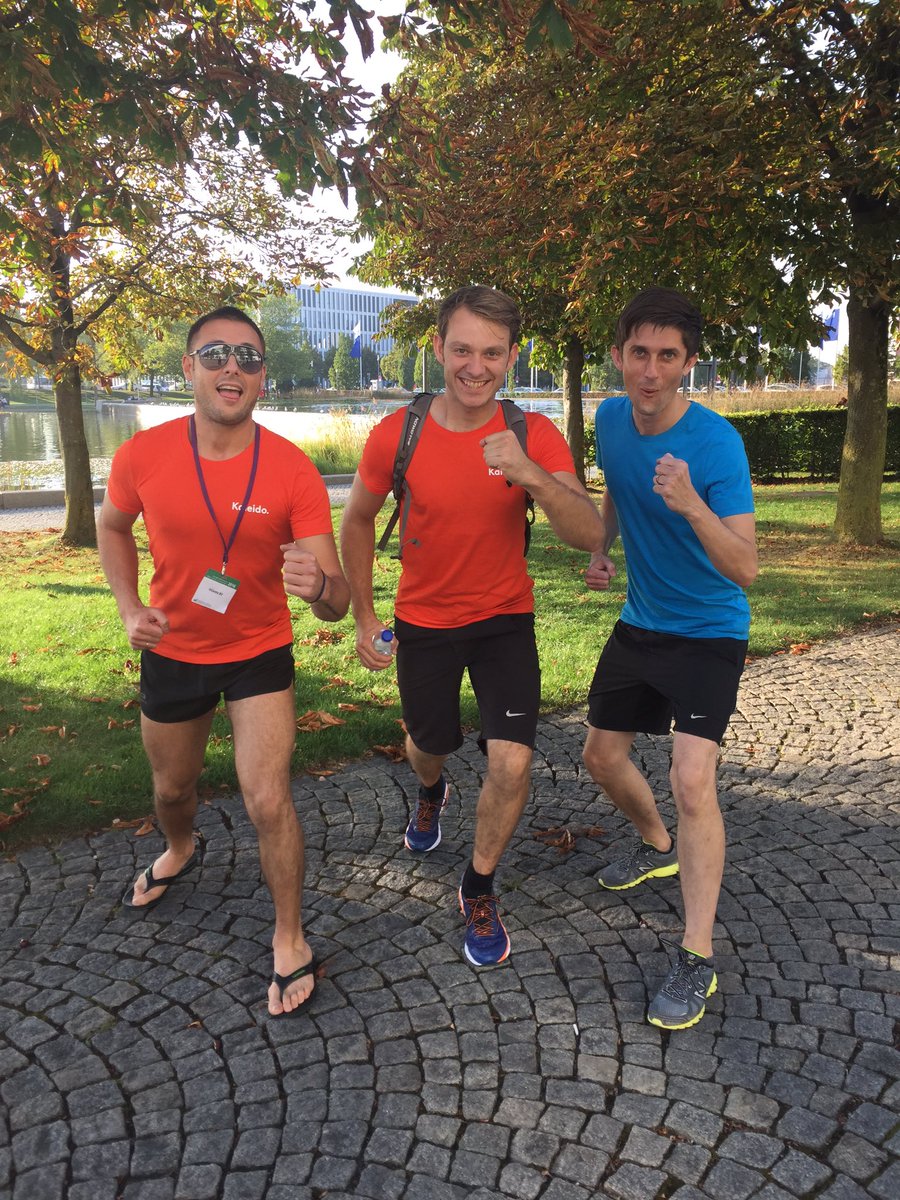 heykaleido's tweet photo. Good luck to everyone taking part in #5KEASD right now! Here's the Kaleido contingent preparing earlier... #EASD2016 https://t.co/1SY22ZBt9n