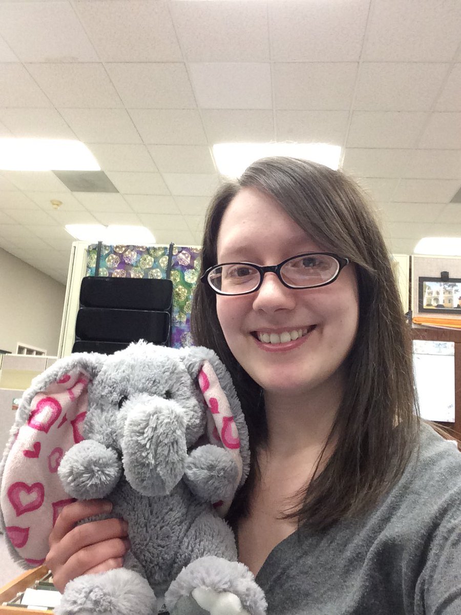 Kaylah_423's tweet photo. Effie the elephant has been passed to me today at work since its been a terrible morning. #frombadtogood https://t.co/jwKqNF9e0m