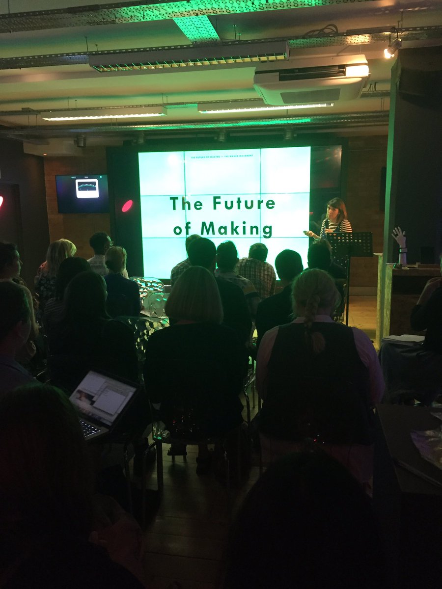 demagazine's tweet photo. Caroline Till talks about The Future of #Making #thefutureof #upcycle #3dprinting #sharingeconomy #TheMakerMovement https://t.co/0AzV5kNUkV