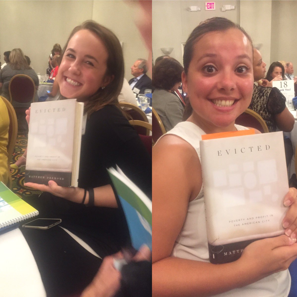 vimalap's tweet photo. Some members of the @NLC_RI board are very excited to get their books signed #HFB16 @hwri https://t.co/BjPokKizWC