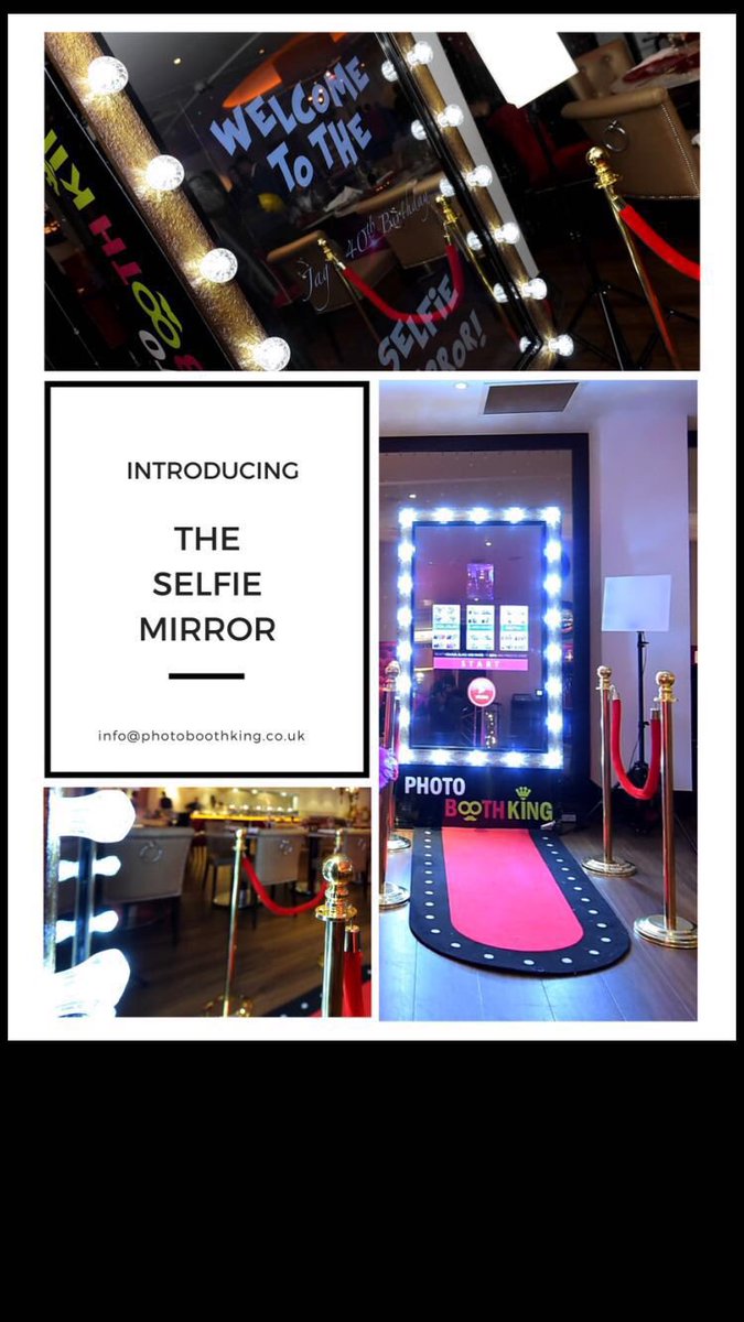 PhotoBoothKing's tweet photo. Nov &amp; Dec Xmas special rates on the fabulous Selfie Mirror , to avoid disappointment email info@PhotoBoothKing.co.uk https://t.co/vr98LpPAC4