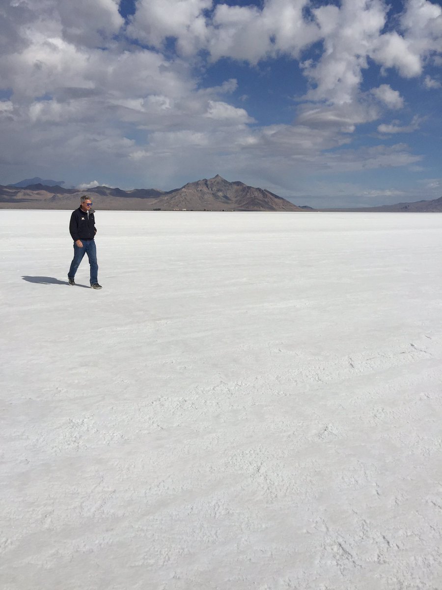 Venturi's tweet photo. Checking the salt with the #Venturi #VBB3 driver #Rogerschroer @TRCPG @OSUCtrAutoRsrch #EWSR https://t.co/9dYv90y1Mj