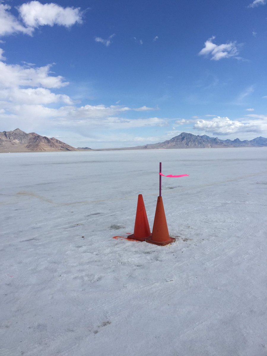 Venturi's tweet photo. Checking the salt with the #Venturi #VBB3 driver #Rogerschroer @TRCPG @OSUCtrAutoRsrch #EWSR https://t.co/9dYv90y1Mj