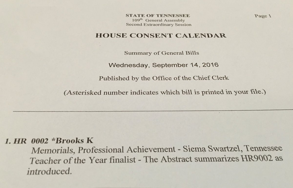 MayorKBrooks's tweet photo. Honored to introduce HR0002 in Extraordinary Session for Extraordinary Educator @SBSwartzel @ArnoldMustangs Elem. https://t.co/lgEWKMNyw6