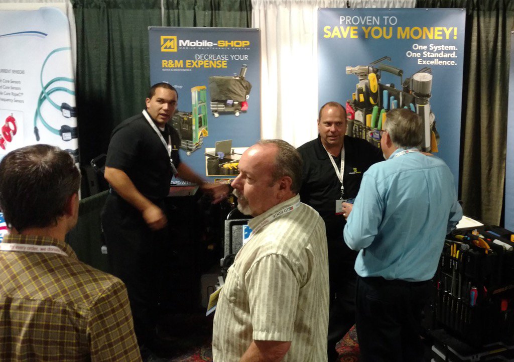 It's getting busy @ booth 300 <a href="/AFECExpo/">AFEC</a>. Don't wait-head over now &amp; meet the Men of Mobile-Shop#worksmarternotharder